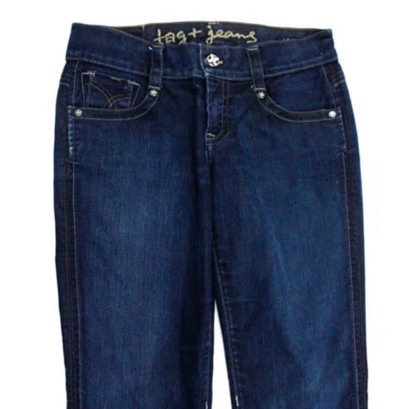 TAG JEANS Women's Dark Blue Boot Cut Jeans - Picture 2 of 6